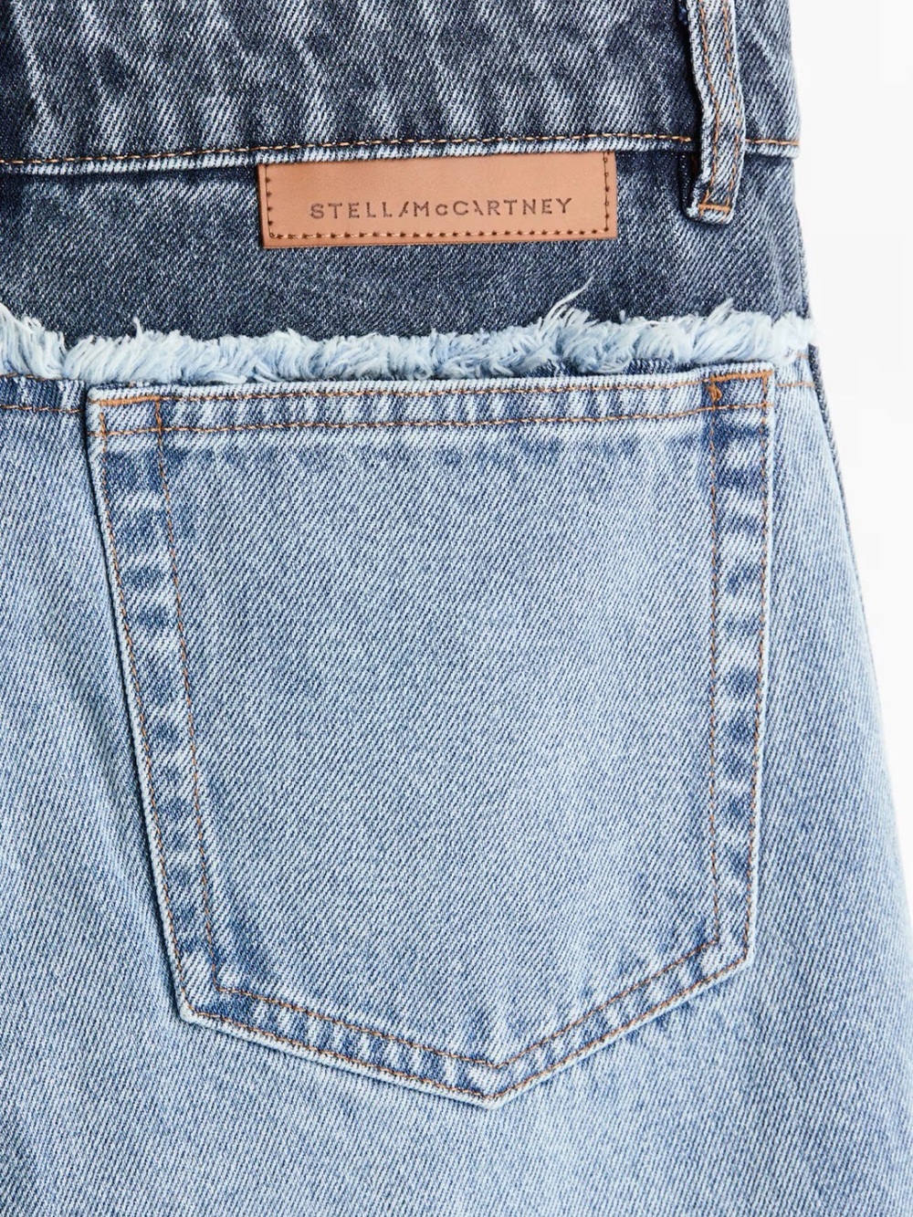 H&M x Stella McCartney Two Tone Straight Leg Jeans US Size 18 - Picture 2 of 8